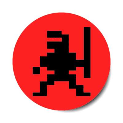 ninja bruce lee atari sticker