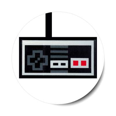 nintendo controller nes pixel sticker