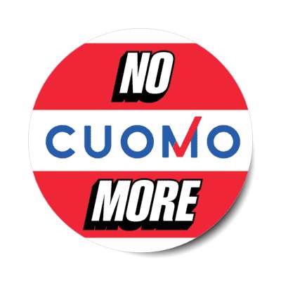 no more cuomo new york governor scandal ny stickers, magnet