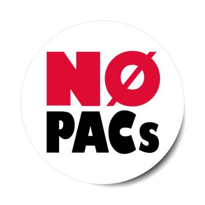 no pacs sticker