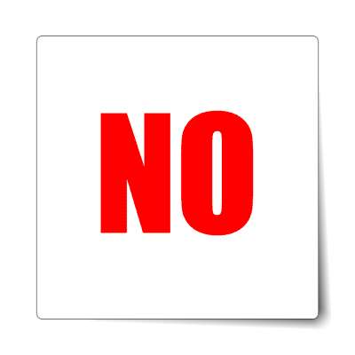 no sticker