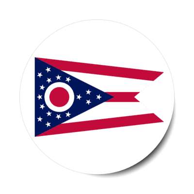 ohio state flag usa stickers, magnet