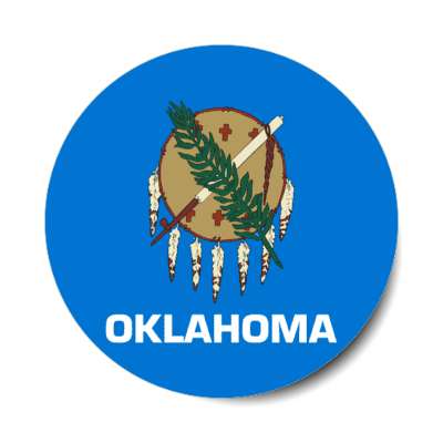 oklahoma state flag usa stickers, magnet