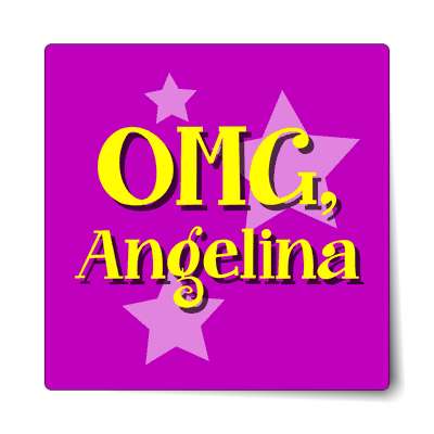 omg angelina sticker