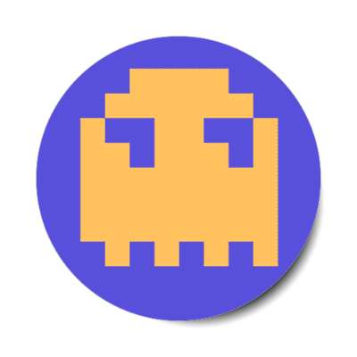 pac man ghost atari sticker