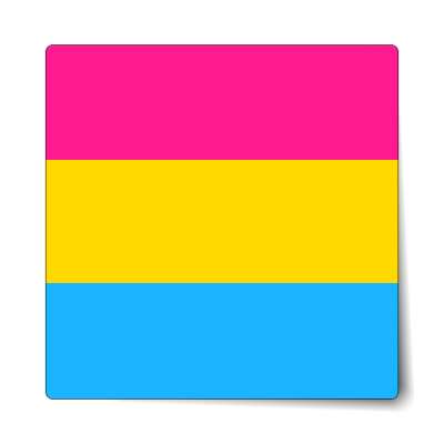 pansexual flag sticker