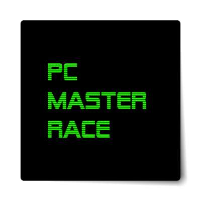 pc master race sticker