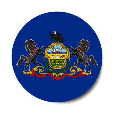 pennsylvania state flag usa stickers, magnet