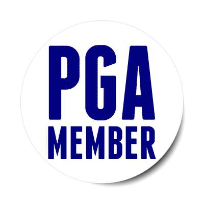 pga member sticker