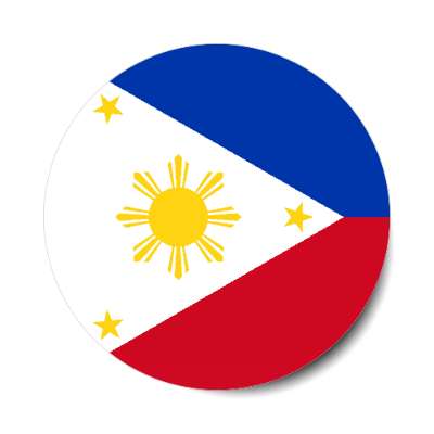 phillippines filipino flag country stickers, magnet