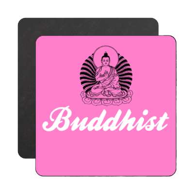 pink buddhist magnet