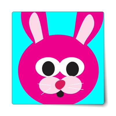 pink bunny 1 sticker