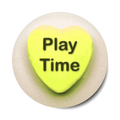 play time valentines candy sticker