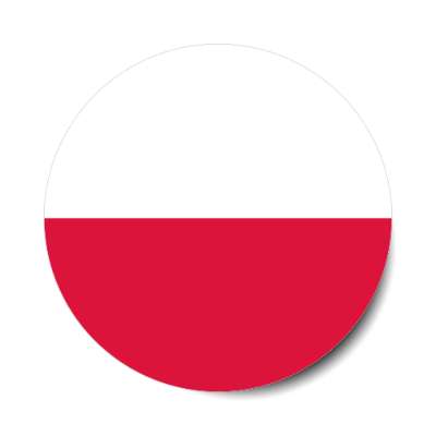 poland polish flag country stickers, magnet