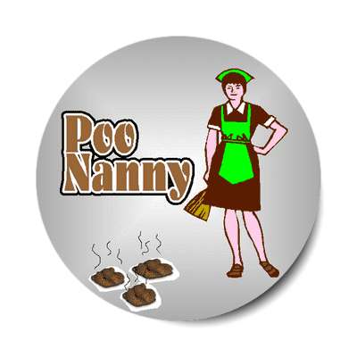 poo nanny sticker