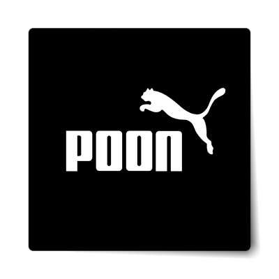 poon jaguar sticker