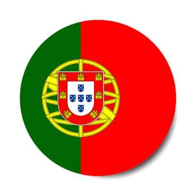 portugal portuguese flag country stickers, magnet