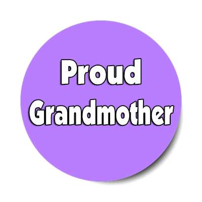 proud grandmother sticker