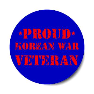 proud korean war veteran stencil sticker