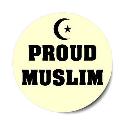 proud muslim sticker