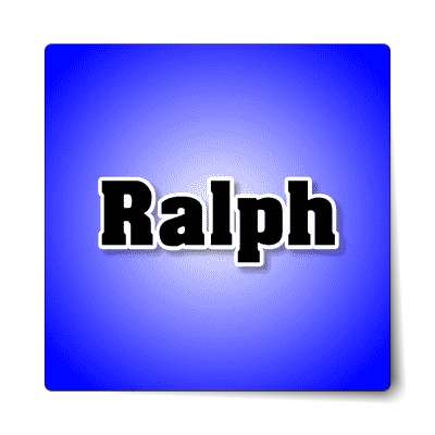 ralph male name blue sticker