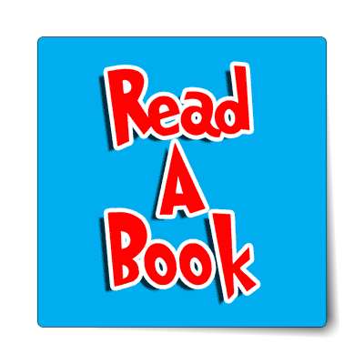 read a book cute dr suess sticker