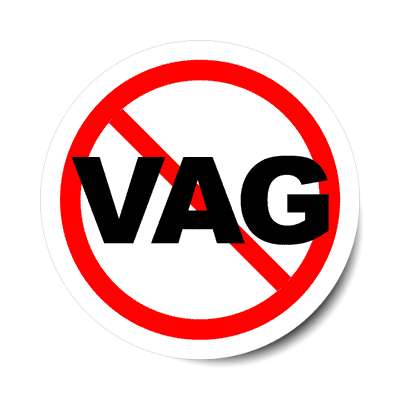 red slash no vag sticker