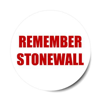 remember stonewall stickers, magnet