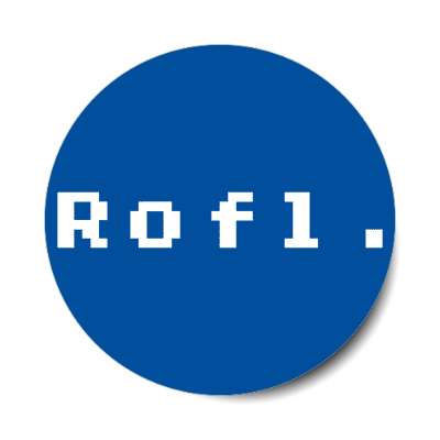 rofl 8bit sticker
