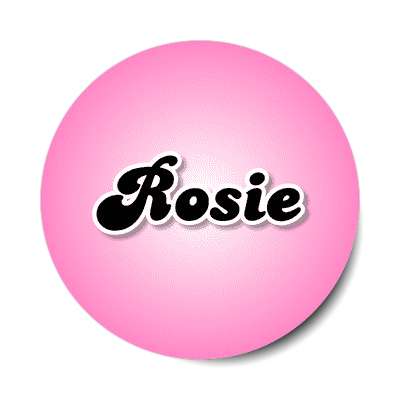 rosie female name pink sticker