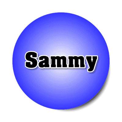 sammy male name blue sticker