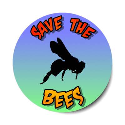 save the bees stickers, magnet