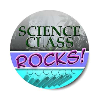 science class rocks sticker
