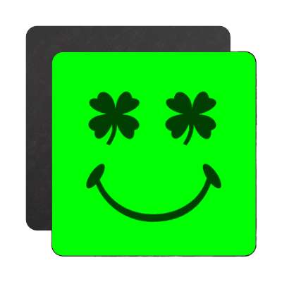 shamrock smiley magnet