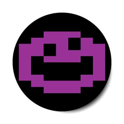 smile face jawbreaker purple atari sticker