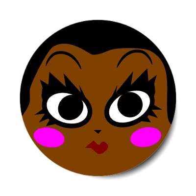 smile face makeup pretty cute sticker