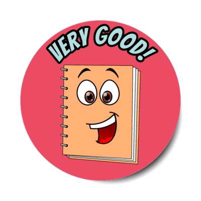 smile face notebook very good stickers, magnet