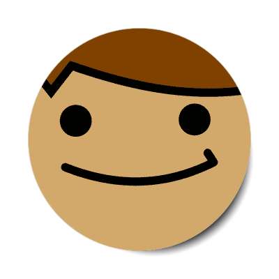 smile face pleasant mood sticker
