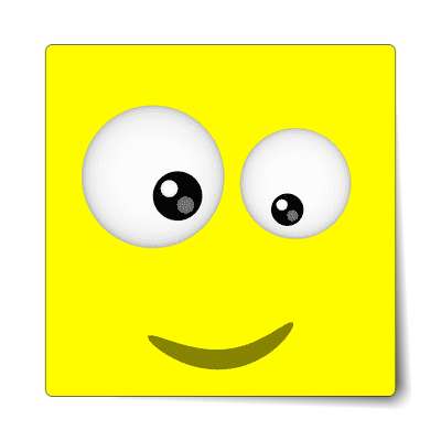 smile face yellow okay sticker