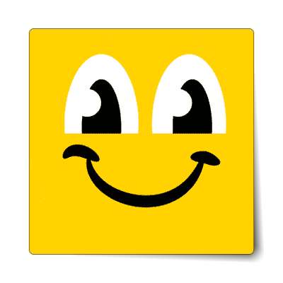 smiley glazed eyes closed smile sticker