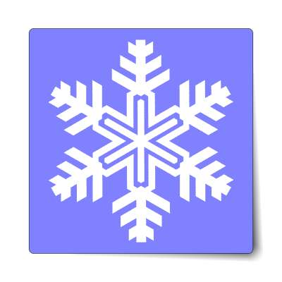 snowflake sticker