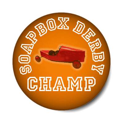 soapbox derby champ sticker
