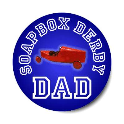soapbox derby dad sticker