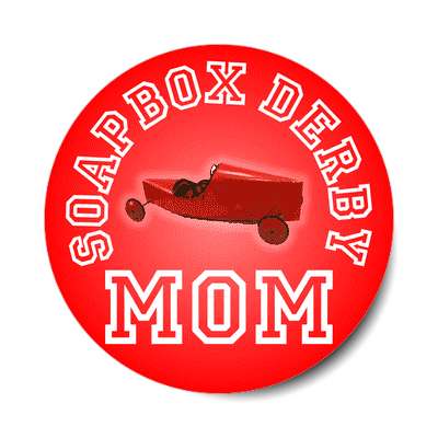 soapbox derby mom sticker