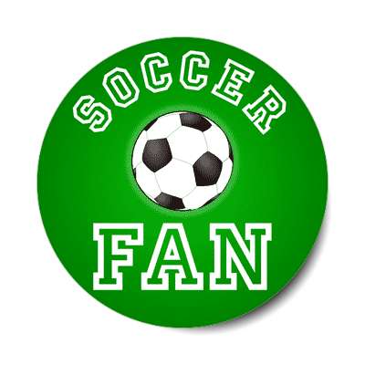 soccer fan sticker