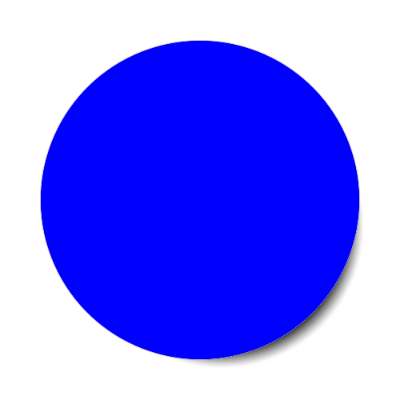 solid blue sticker