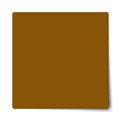 solid brown sticker