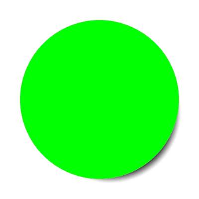 solid green sticker