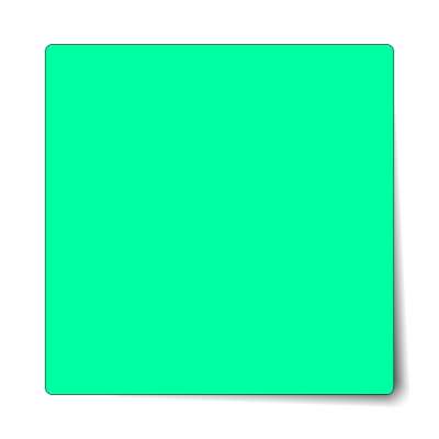 solid mint green sticker