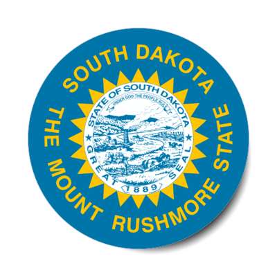 south dakota state flag usa stickers, magnet